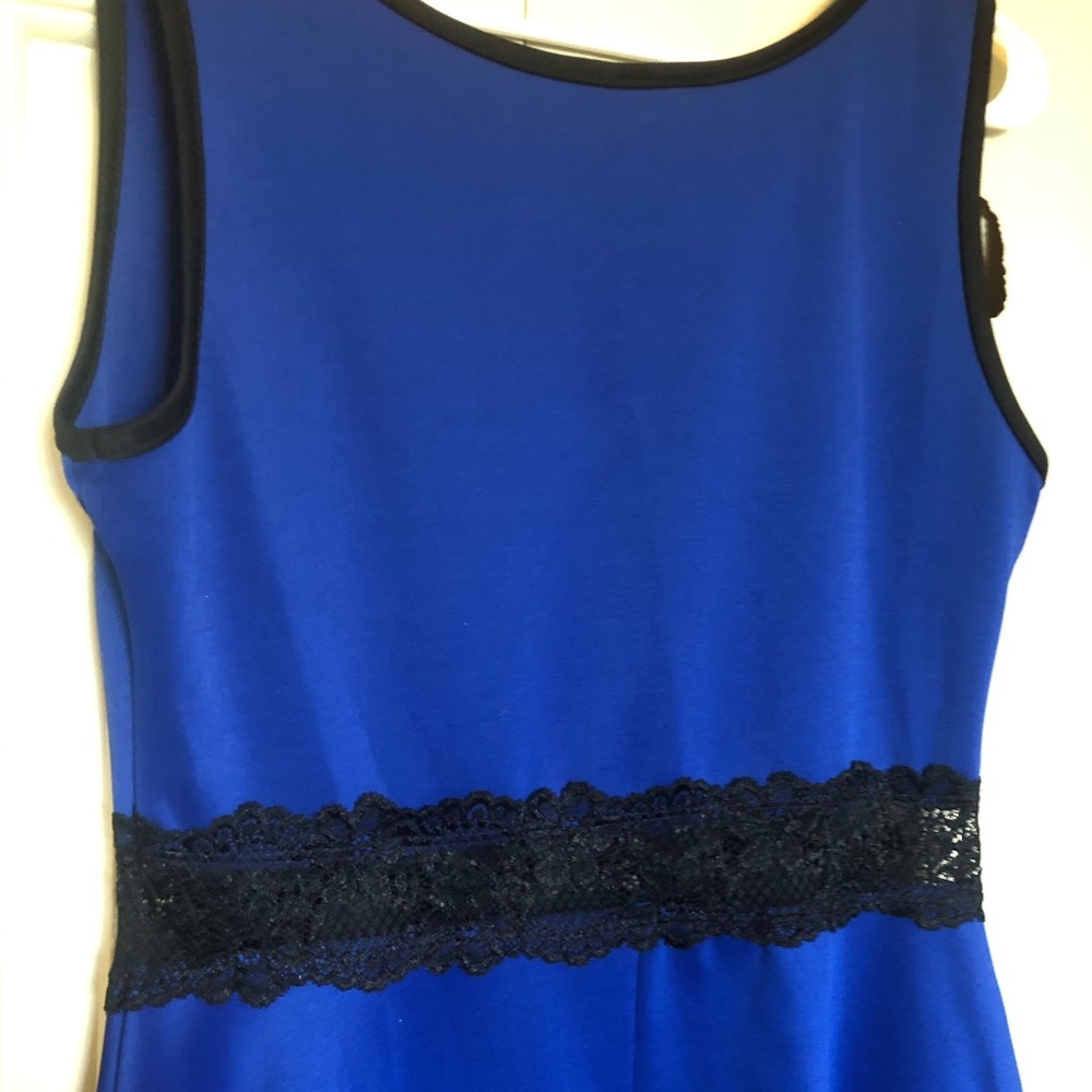 Royal blue short blue dress! Only wore once.